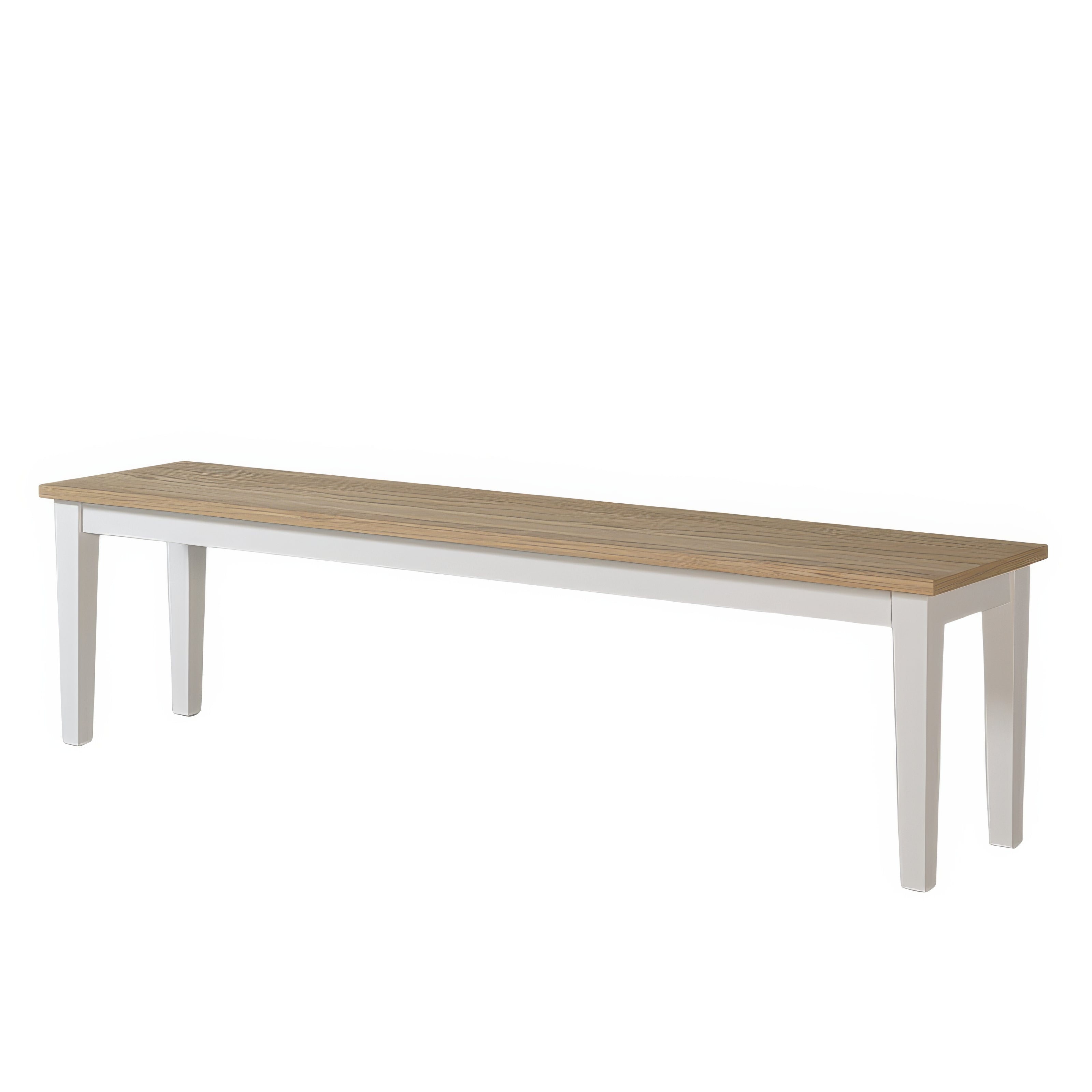 Banc Design Plateau Chêne Pieds Blancs | Chêne LIGNART