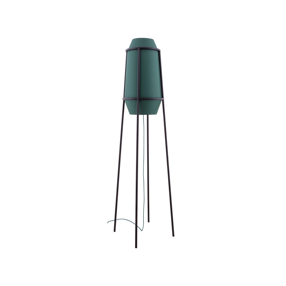 Lampadaire Tissu Vert Profond, Élégance Naturelle | LIGNART - Style contemporain