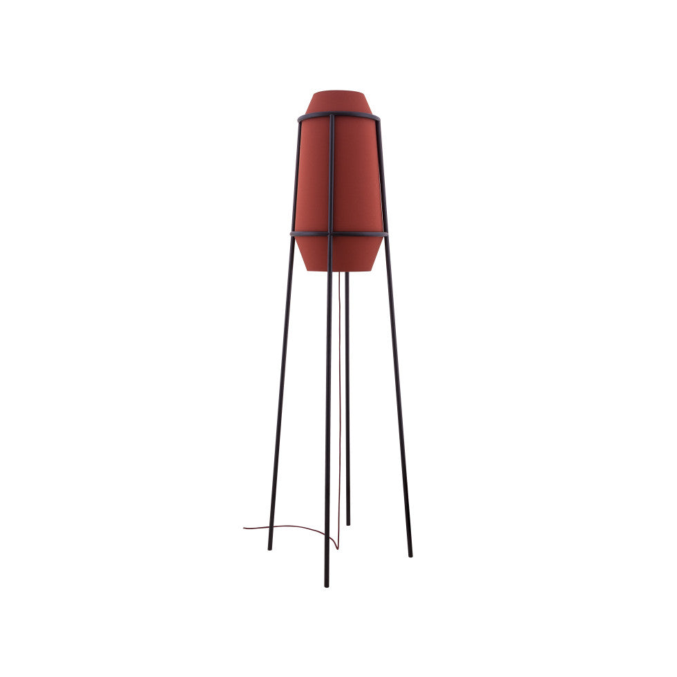Lampadaire Tissu Vert Profond, Élégance Naturelle | LIGNART - Style contemporain