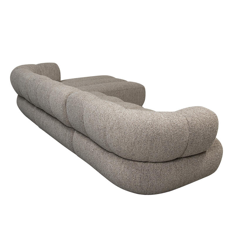 Canapé 4 Places New York Right Lounge Bouclé Sable  | Pole to Pole – Bouclé Sable