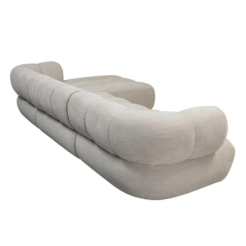 Canapé 4 Places New York Right Lounge Bouclé Sable  | Pole to Pole – Beige
