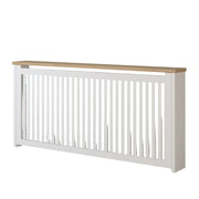 Cache Radiateur Élégant Blanc Bois Clair | Chêne LIGNART