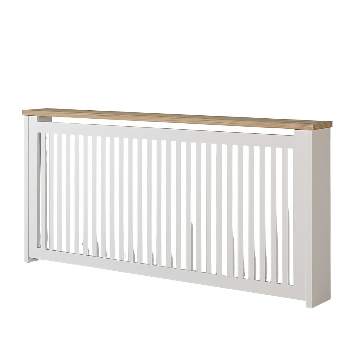 Cache Radiateur Élégant Blanc Bois Clair | Chêne LIGNART