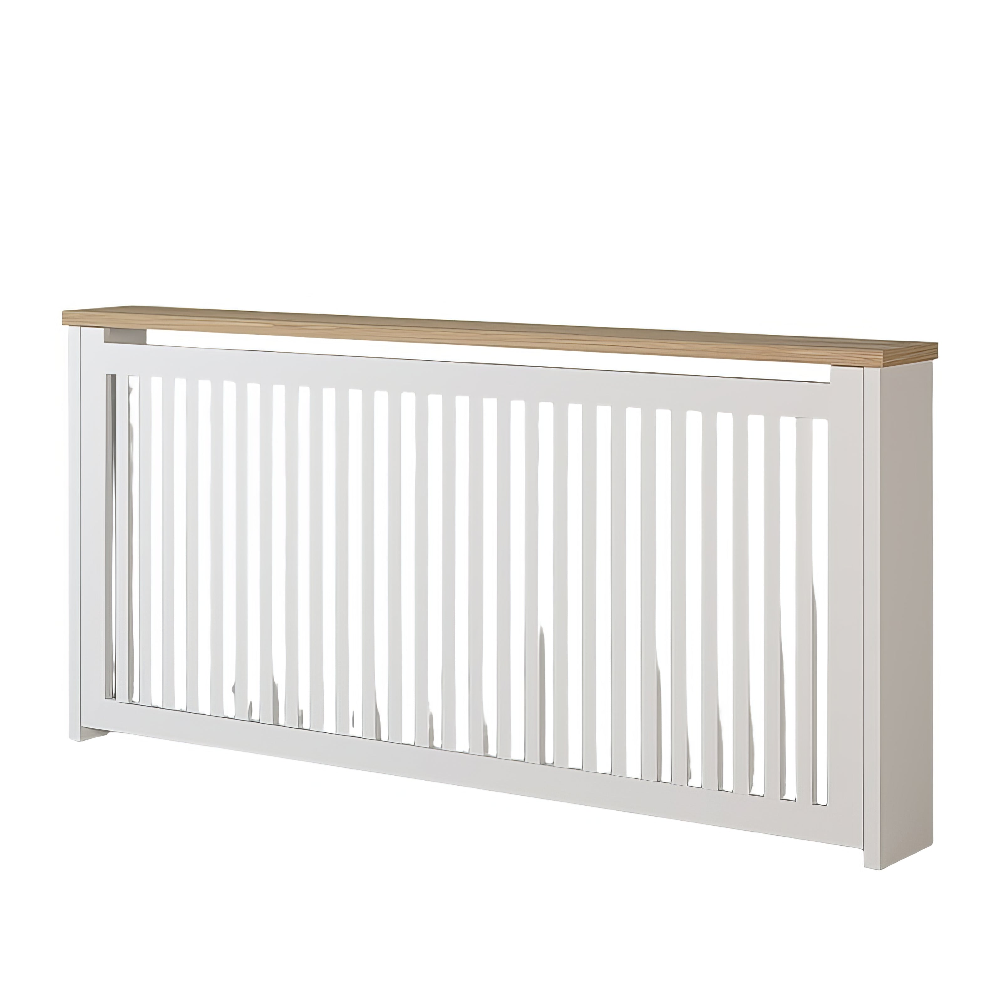 Cache Radiateur Élégant Blanc Bois Clair | Chêne LIGNART