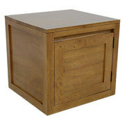 Bouts de canapé Cube de rangement en Bois Massif 45x42x42cm | LIGNART