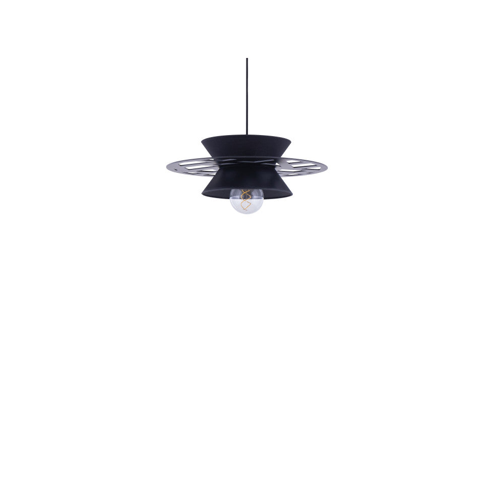 Suspension Graphique Noire | LIGNART - Style contemporain