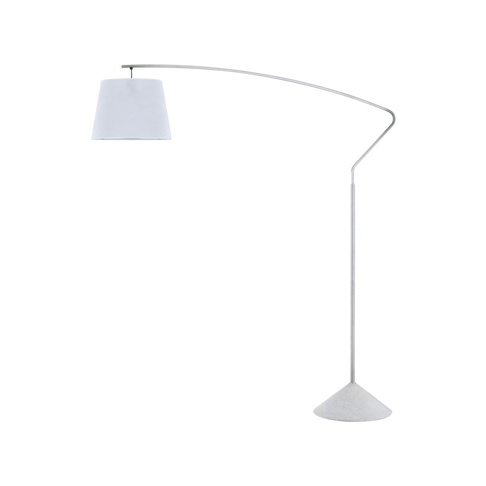 Présence Lumineuse | Lampadaire Design Argenté | LIGNART - Style contemporain élégant