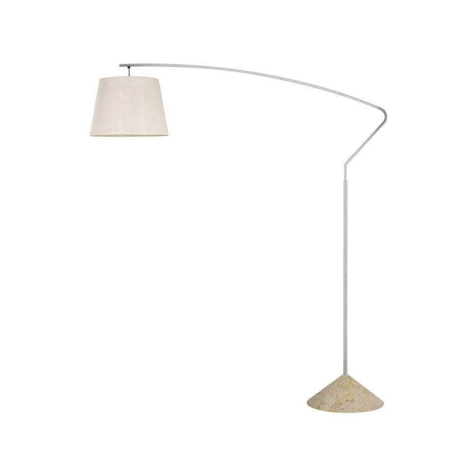 Présence Lumineuse | Lampadaire Design Argenté | LIGNART - Style contemporain élégant