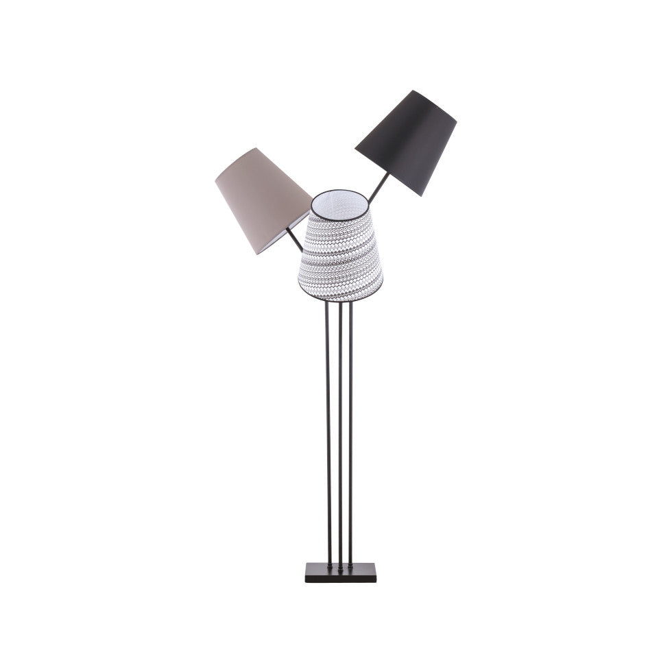 Harmonie Lumineuse, Lampadaire Triple Ambiance | LIGNART - Style moderne