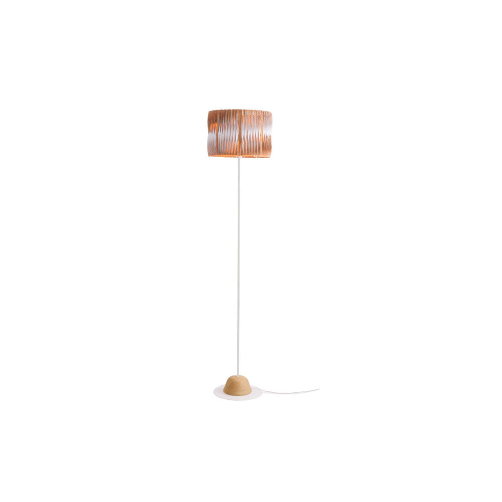 Lampadaire Lumineux Blanc et Bois | LIGNART - Style contemporain