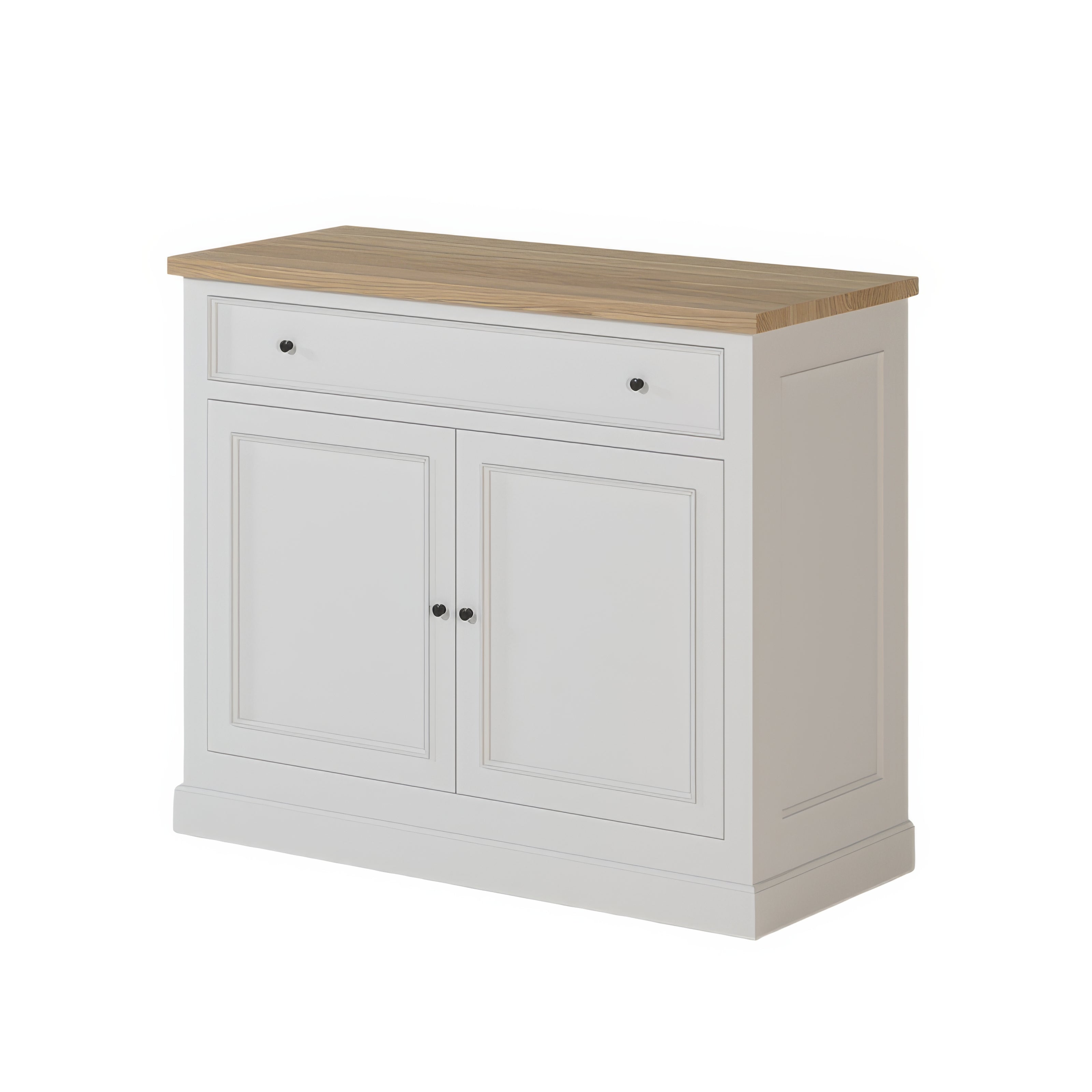 Buffet Rangement Chêne Massif Blanc et Clair | Chêne LIGNART