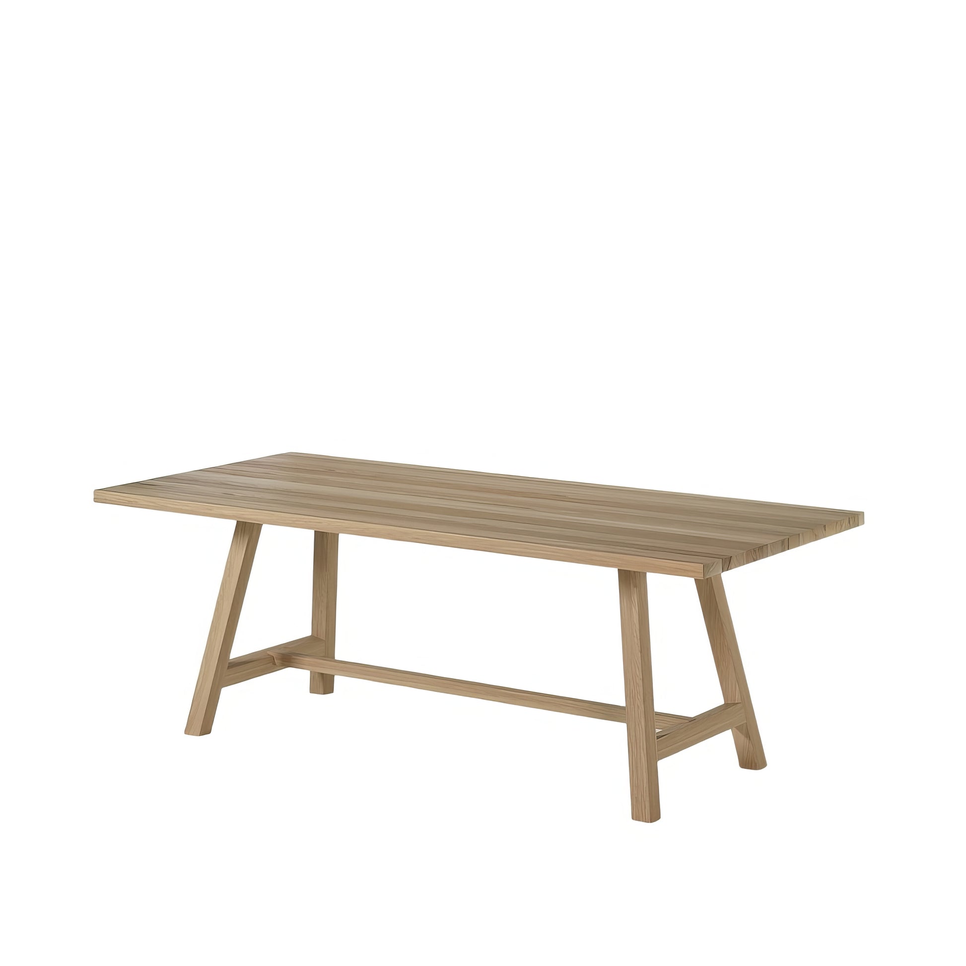 Grande table à manger 8 personnes piètement tréteaux | Chêne LIGNART