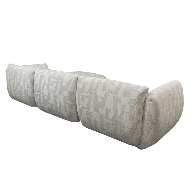Canapé 4 Places Amsterdam Avec Ottoman Glyphes Blancs  | Pole to Pole – Glyphes Blancs