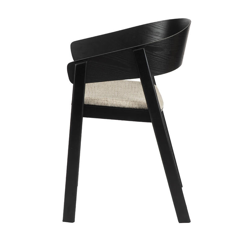 Edo Wooden Armchair Black  | Pole to Pole – Black