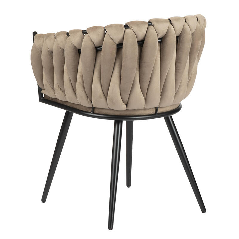 Wave Chair Black  | Pole to Pole – Sand White