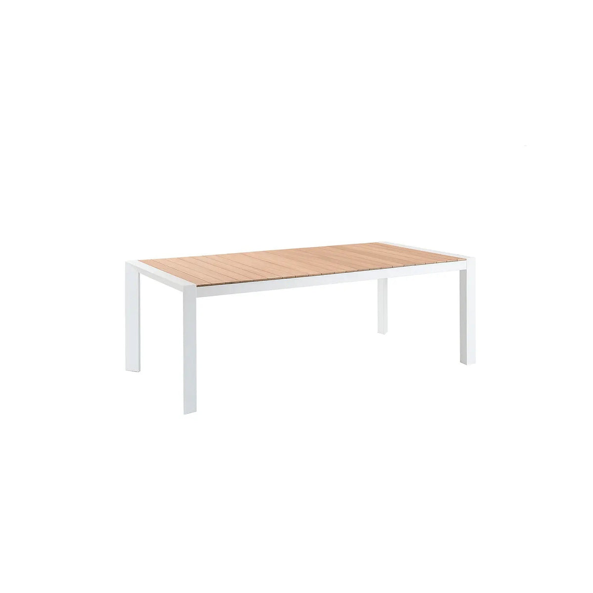 Table de jardin en aluminium et teck - Design contemporain
