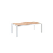 Table de jardin en aluminium et teck - Design contemporain