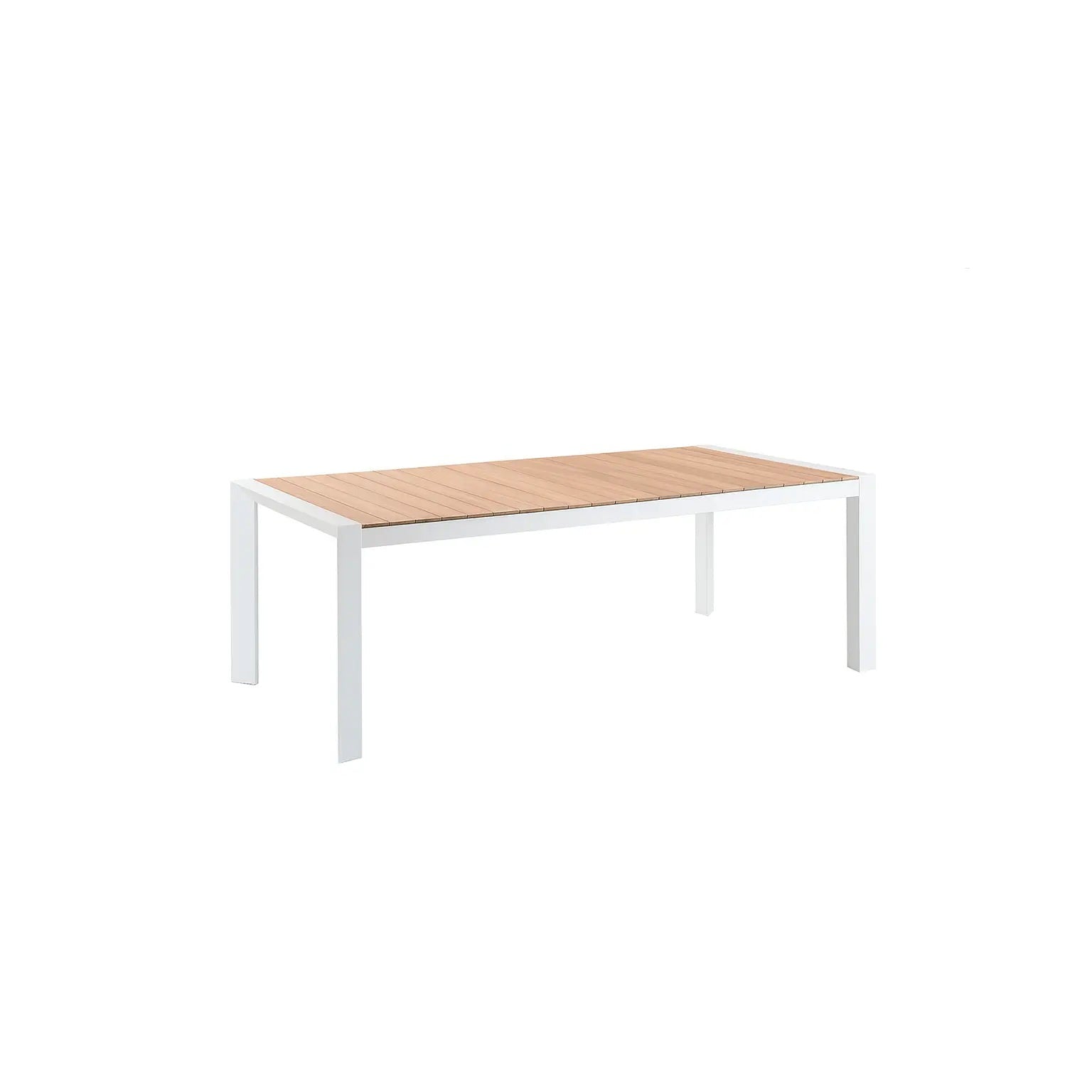 Table de jardin en aluminium et teck - Design contemporain