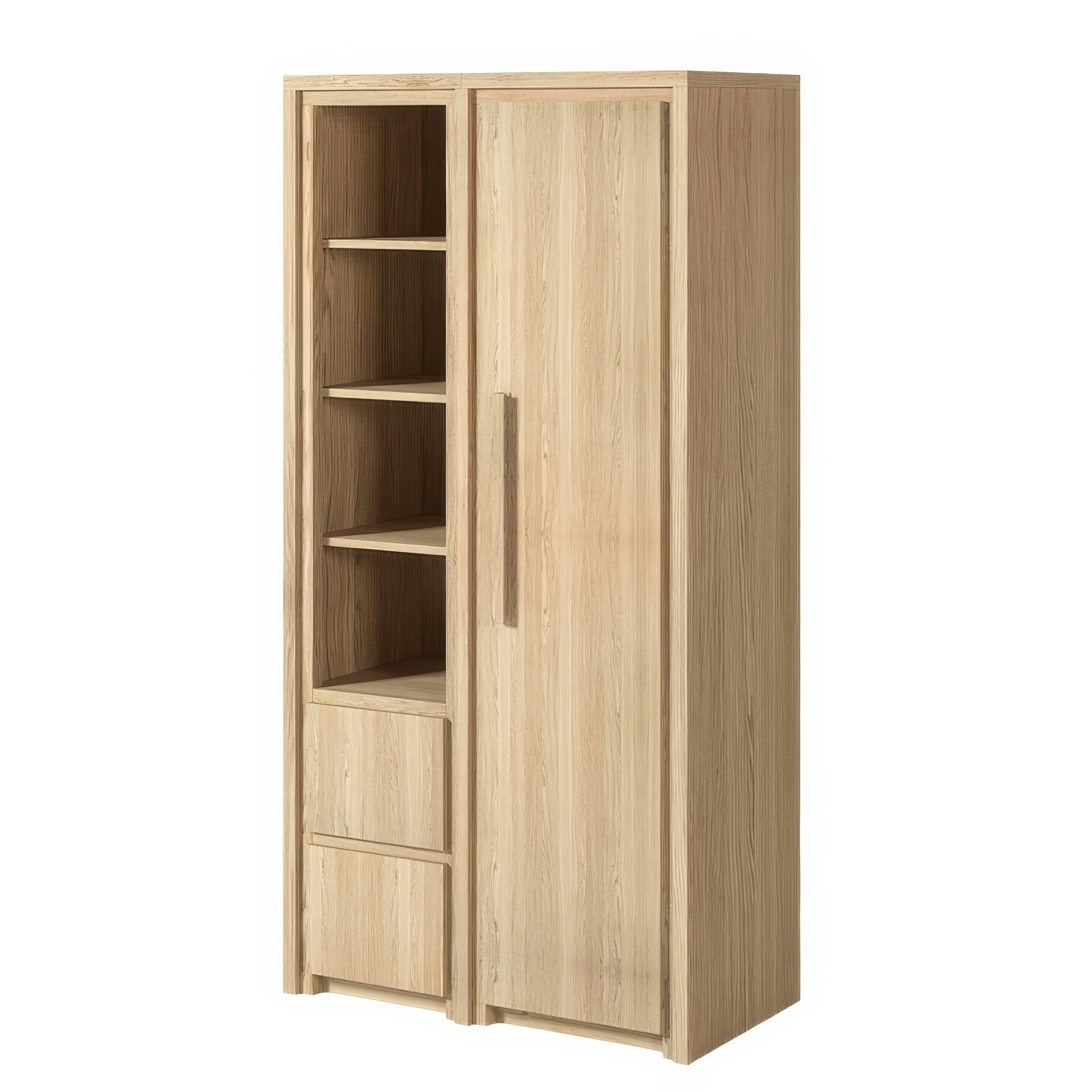 Armoire de Chambre Chêne Clair Rangement | Chêne LIGNART