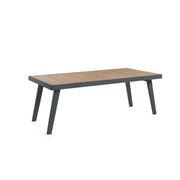 Table de jardin en aluminium et teck - Jardins urbains épurés