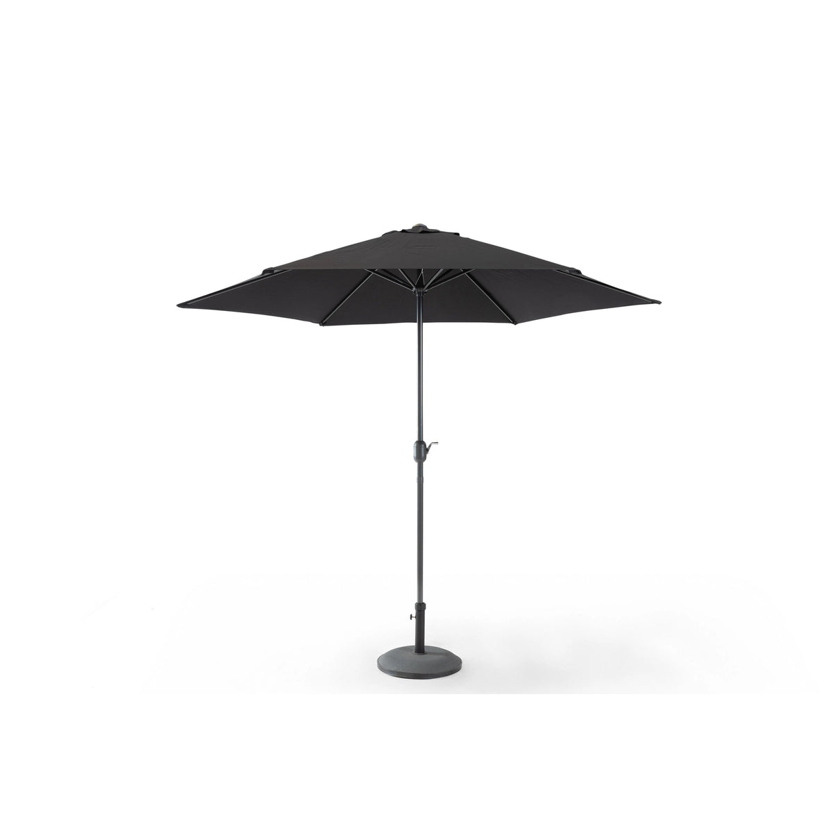 Parasol élégant en aluminium noir - Style lignart