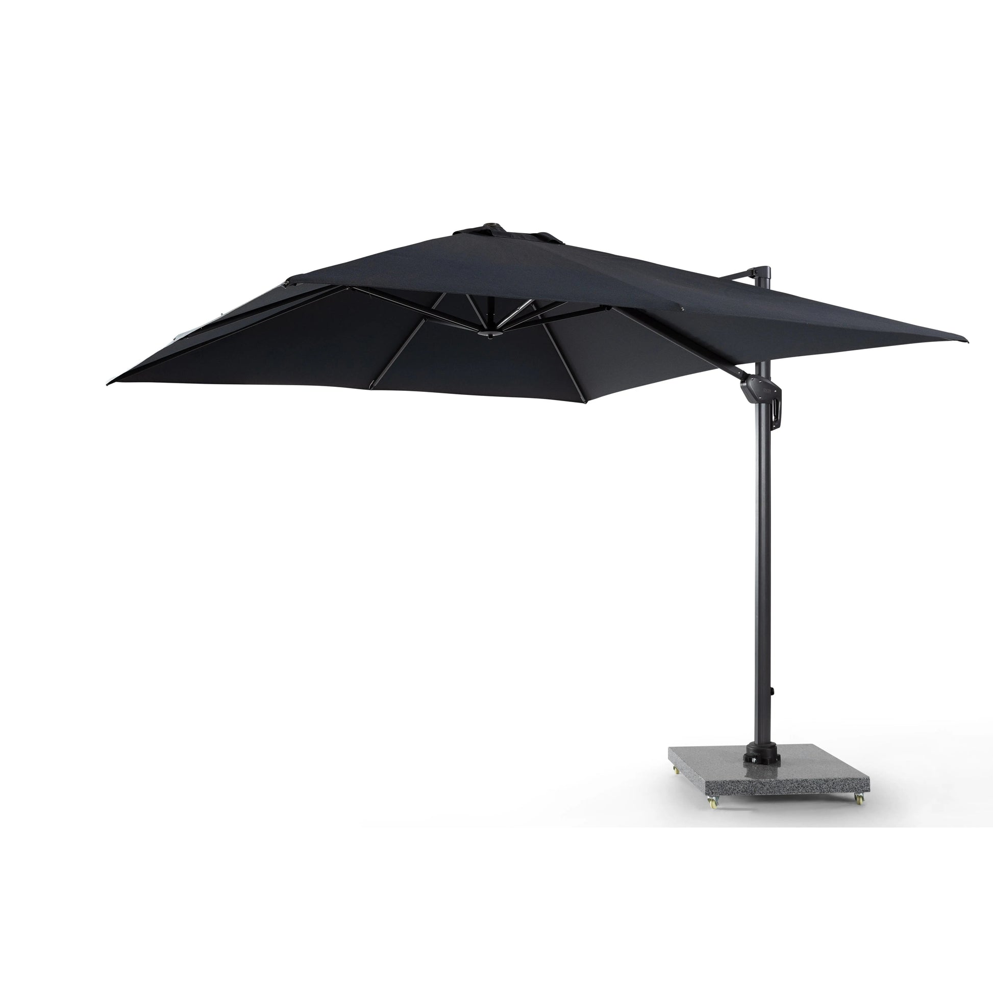 Parasol élégant en aluminium noir - Style parasol