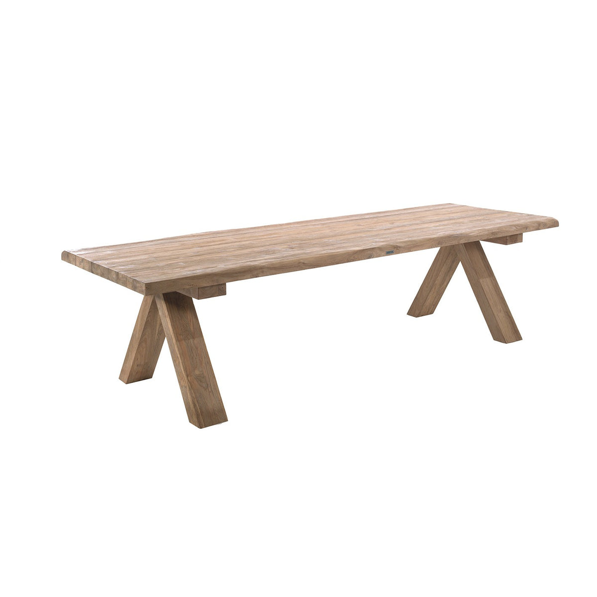 Table de jardin en teck recyclé - Style épuré