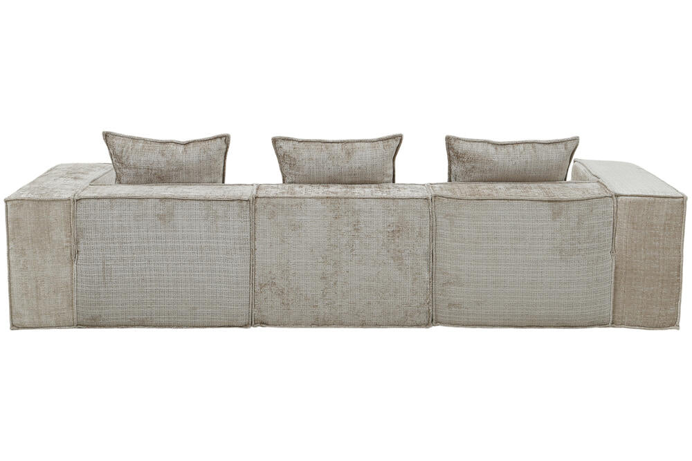 Boneless Sofa Nomad Three Seater + Ottoman Cream  | Pole to Pole – Crème