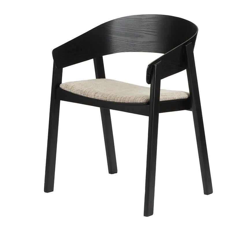 Edo Wooden Armchair Reddish  | Pole to Pole – Black