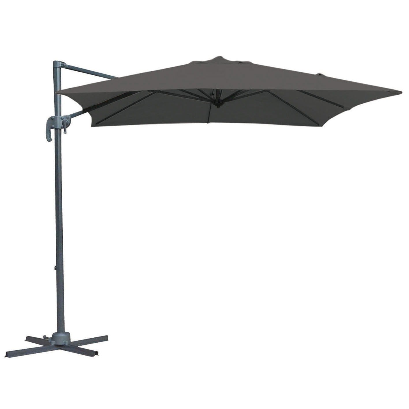 Parasol élégant en gris anthracite - Style parasol