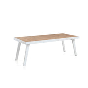 Table de jardin en aluminium et teck - Style moderne