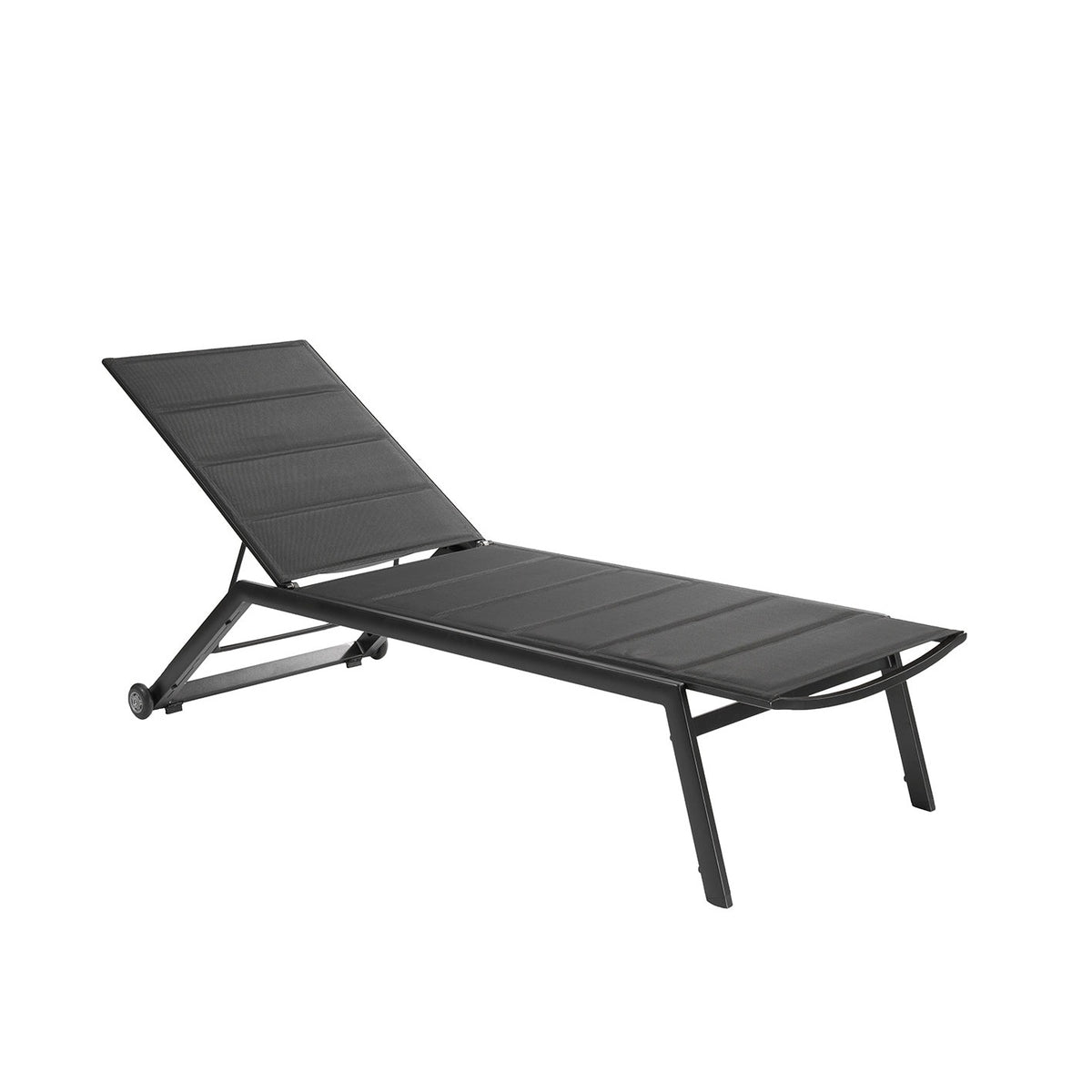 Chaise Longue Mallorca en Aluminium Noir | LIGNART