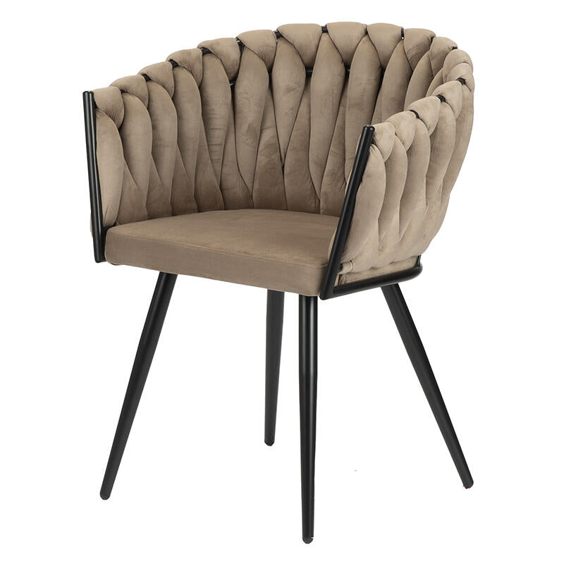 Wave Chair Black  | Pole to Pole – Sand White