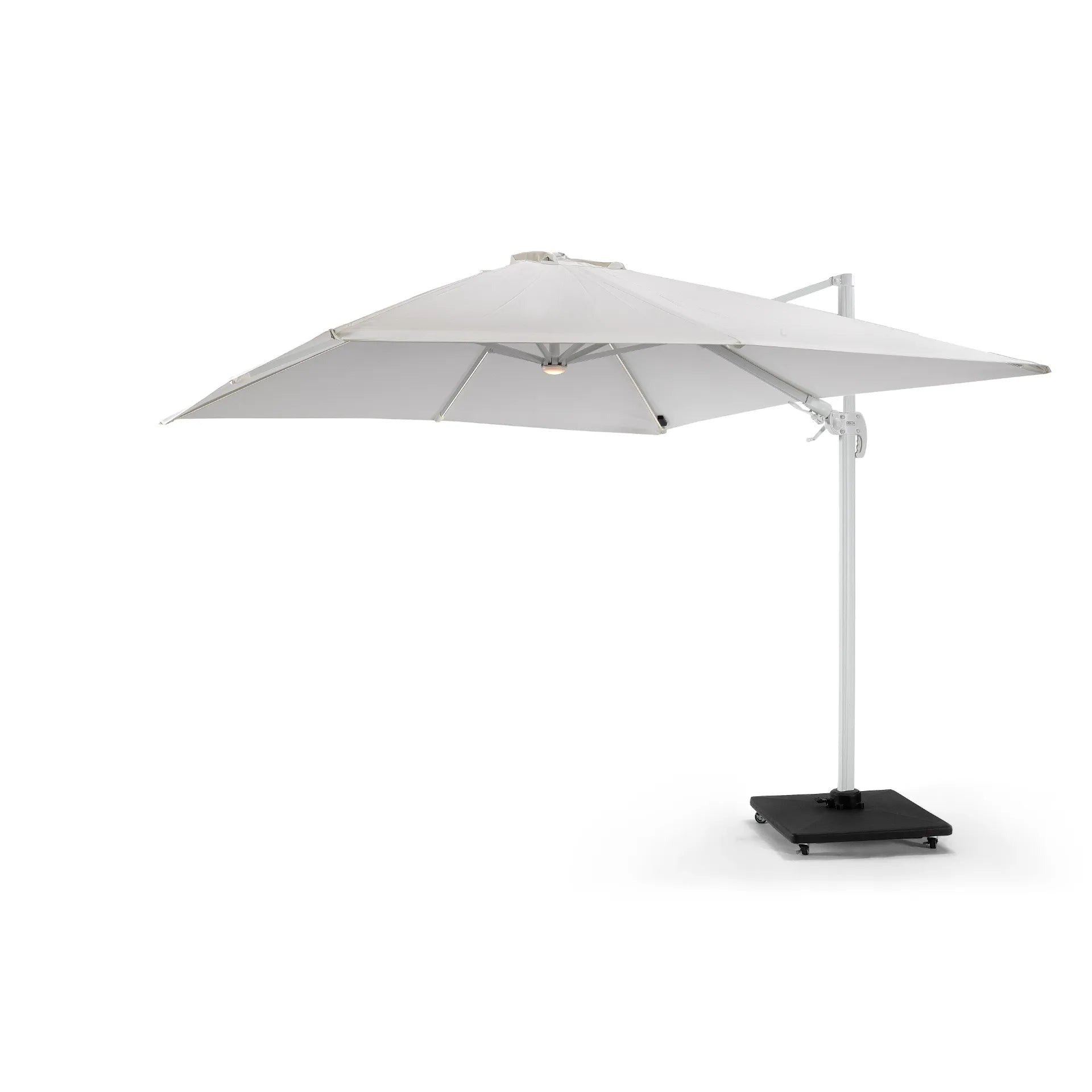 Parasol élégant en aluminium blanc - Style parasol
