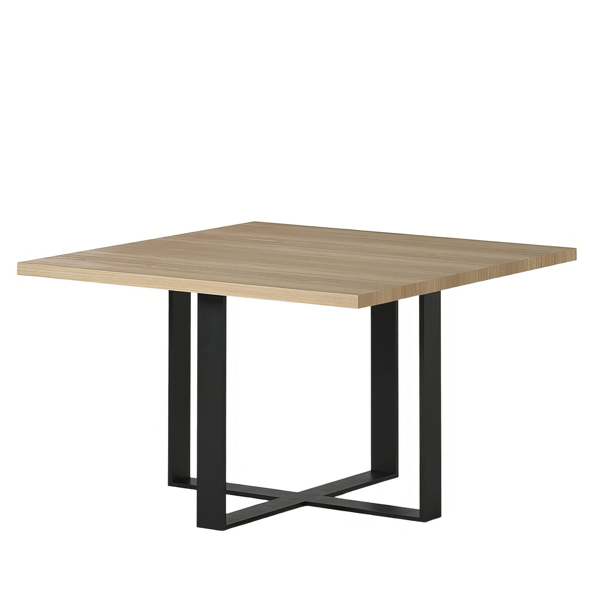 Table Carrée Design Industriel | Chêne LIGNART