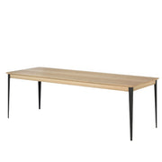 Grande Table à Manger Bois Métal 8 Personnes | Chêne LIGNART