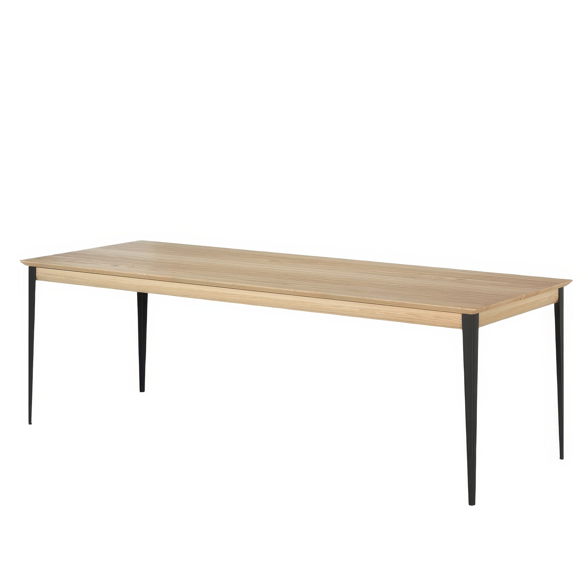 Grande Table à Manger Bois Métal 8 Personnes | Chêne LIGNART
