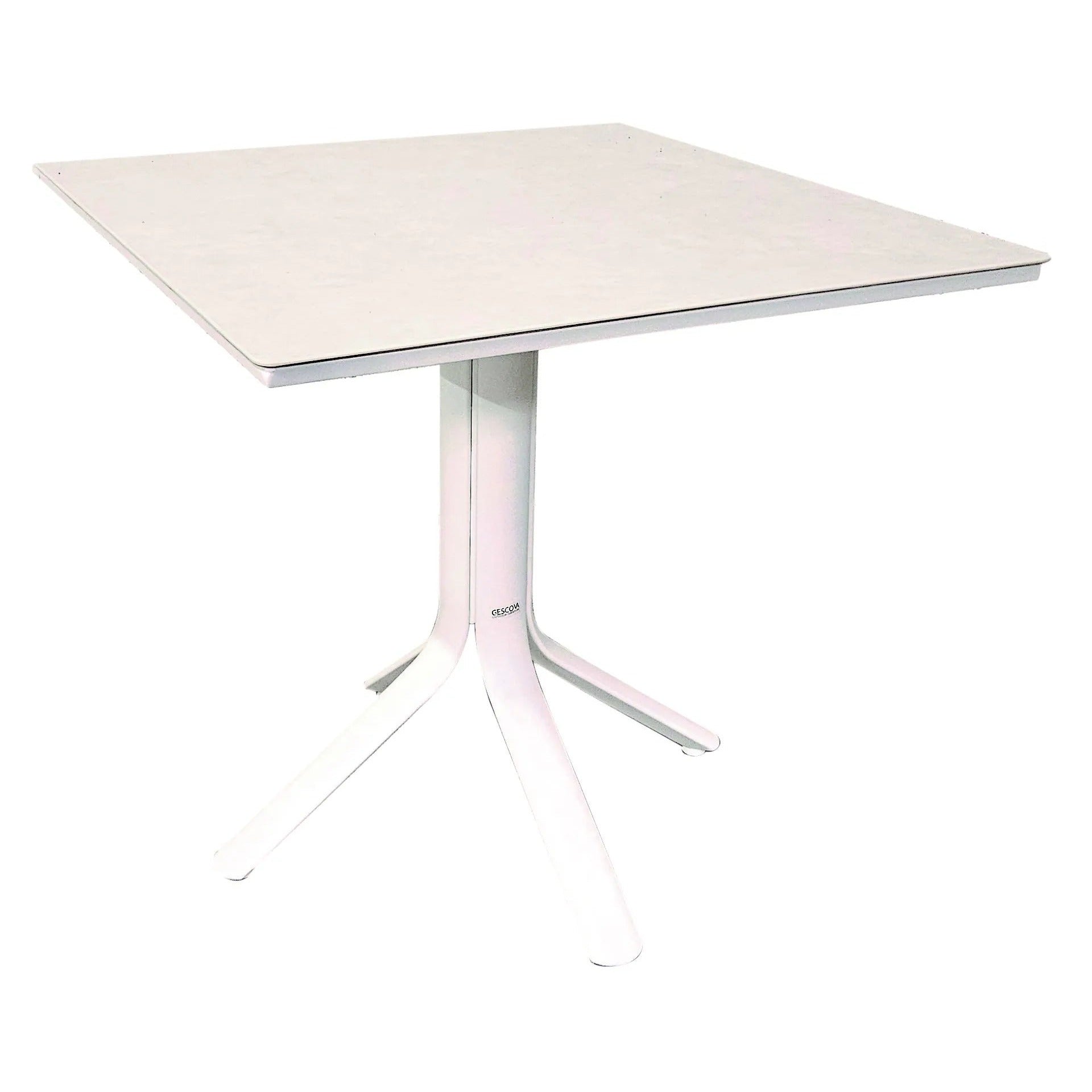 Table de jardin aluminium et céramique - Style élégant