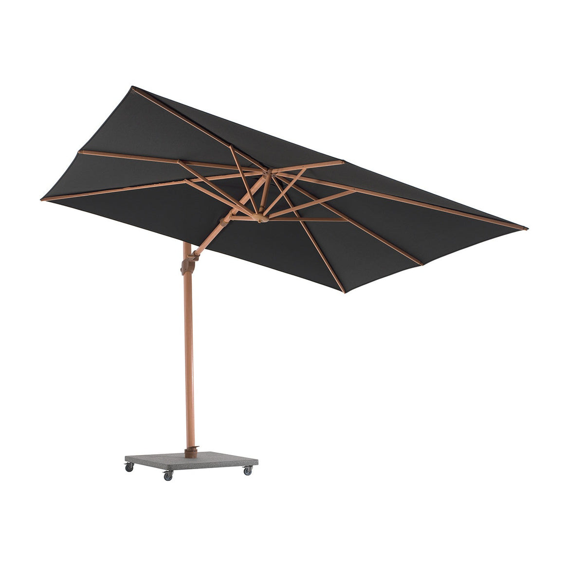 Parasol élégant en antracite - Style lignart