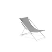 Transat en aluminium blanc et gris | LIGNART
