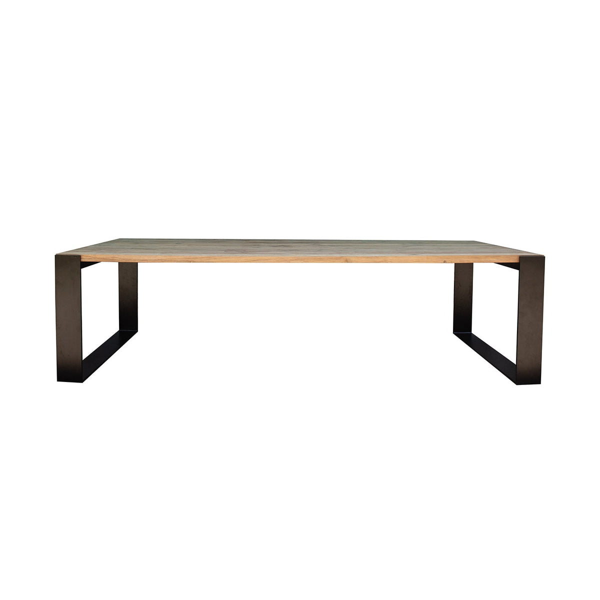 Table de jardin en teck recyclé - Style contemporain