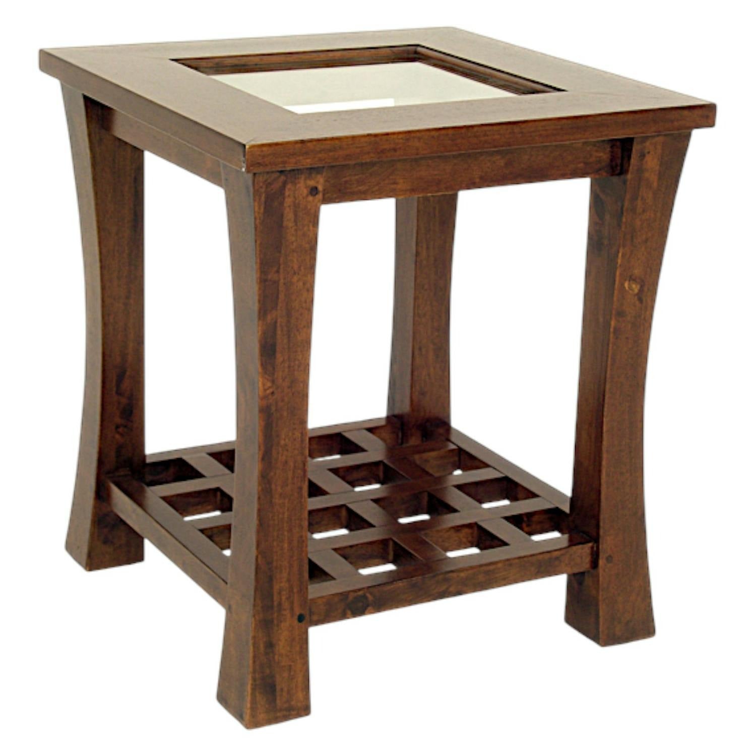 Bouts de canapé Ajouré en Bois Massif 50x50x56cm | LIGNART