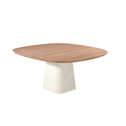 Table de jardin en teck - Style contemporain