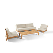 Ensemble de salon en teck - Design moderne