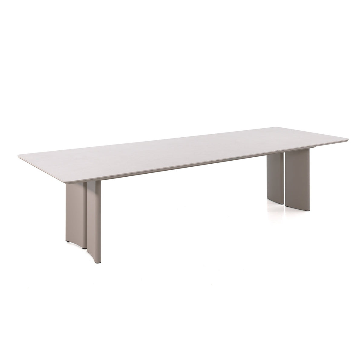 Table de jardin en aluminium et céramique - Style contemporain