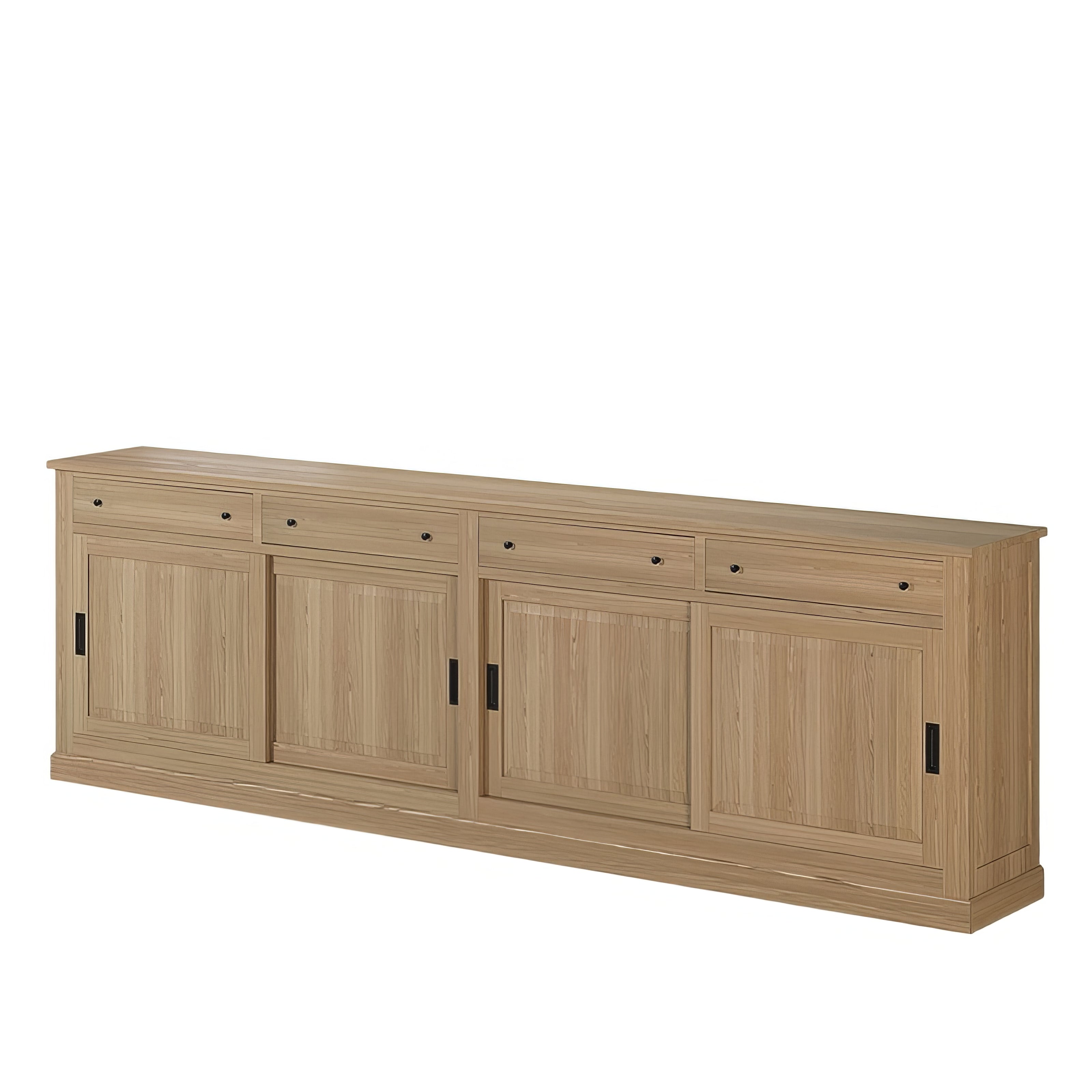 Grand Buffet Rangement Portes Coulissantes | Chêne LIGNART