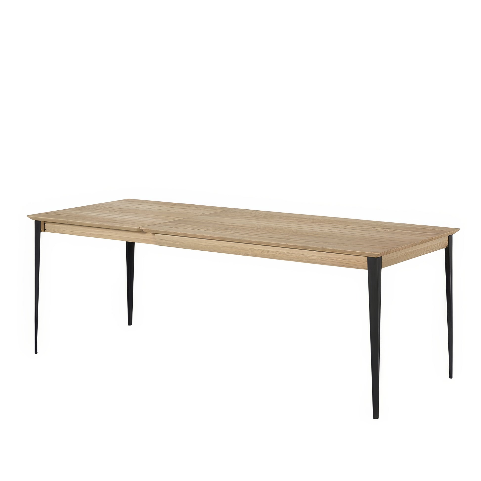 Table à manger design épuré bois métal | Chêne LIGNART