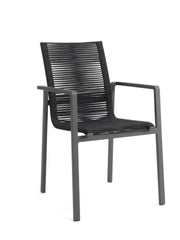 Chaise empilable avec accoudoirs - Style chaise