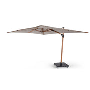 Parasol élégant en bois beige - Style parasol