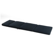 Coussin de Chaise Longue Soufflé Noir - Style coussin